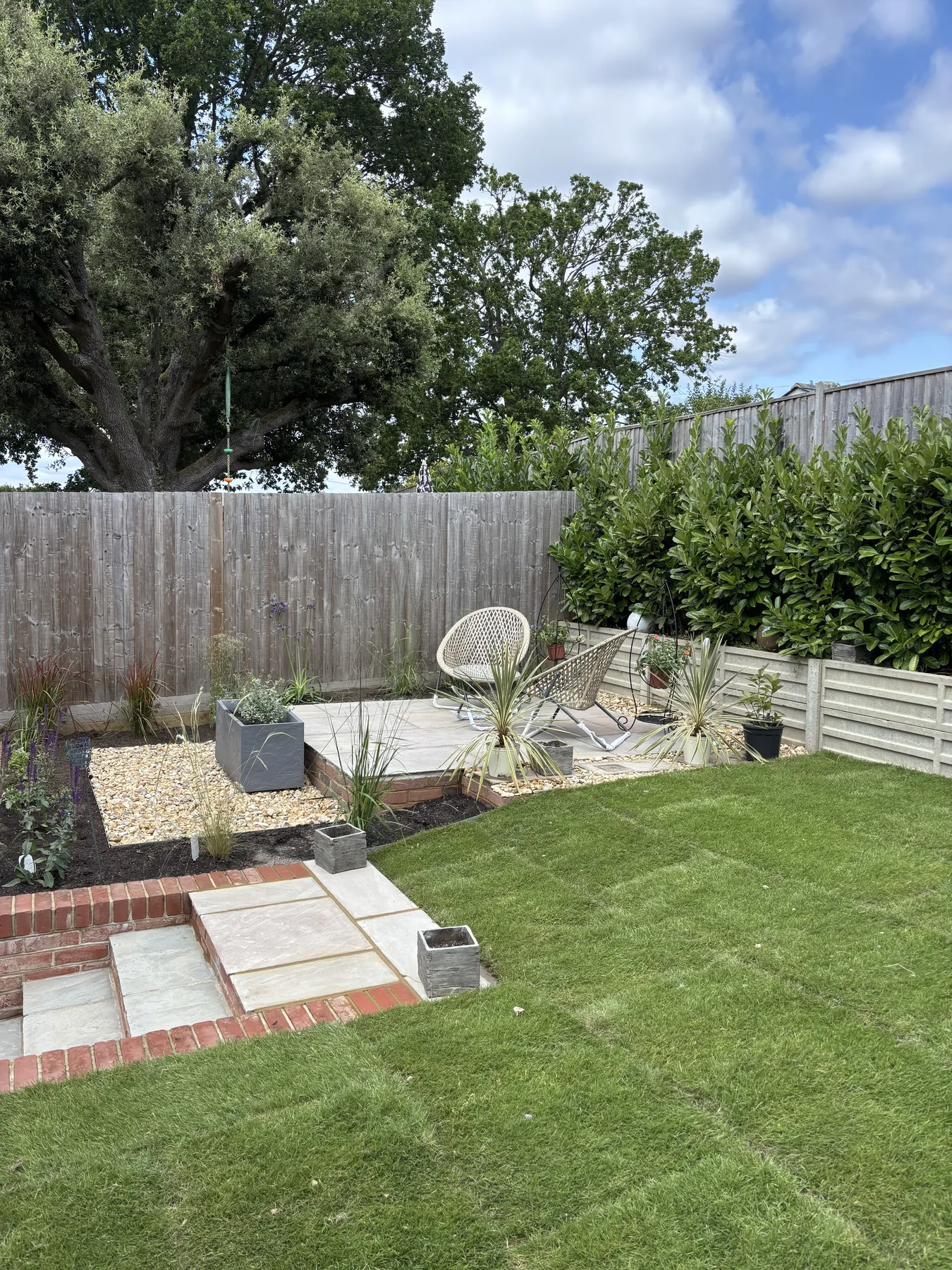 Finished garden transformation in Buxted by Builds by James